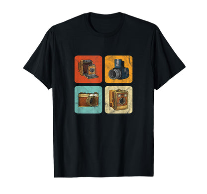 Photography Lovers Camera Set T-Shirt - Streetwear Style for Adults - T-Shirt, Sweatshirt, Hoodie