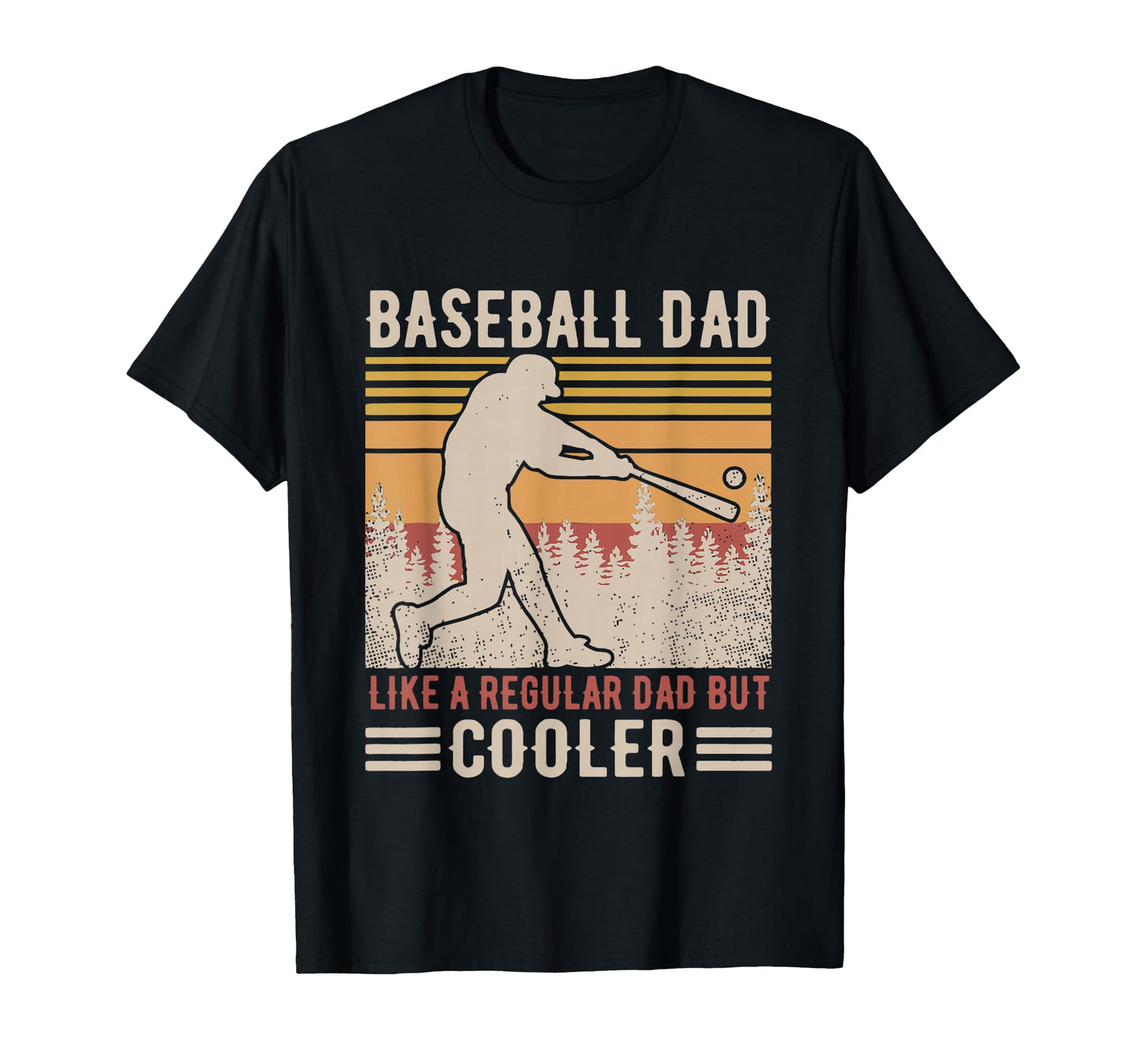 Baseball Dad Like Regular But Cooler T-Shirt - Minimalist Print Men Women - T-Shirt, Sweatshirt, Hoodie