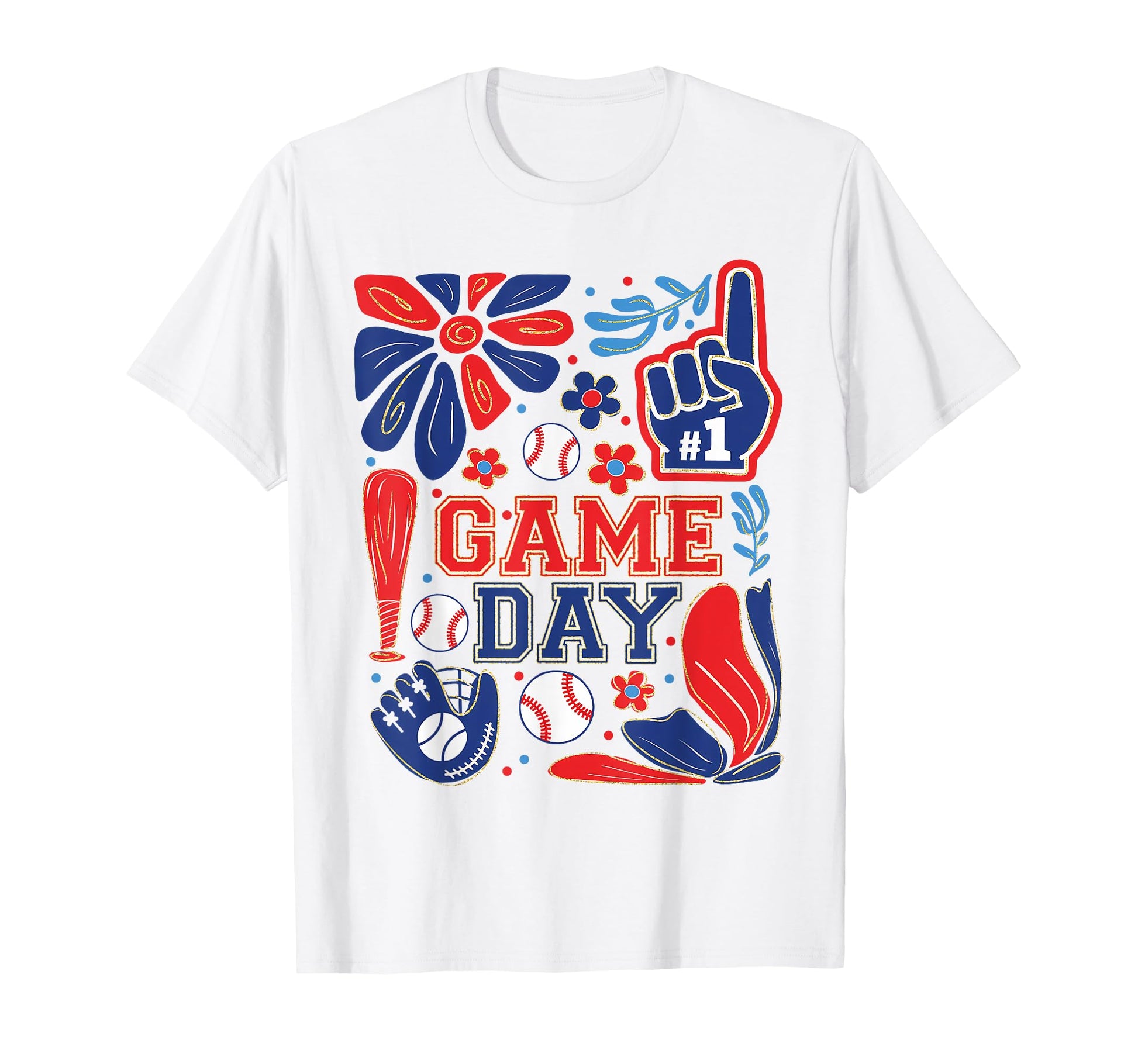 Game Day Baseball Life Softball Life T-Shirt - Custom Art Print Men Women - T-Shirt, Sweatshirt, Hoodie