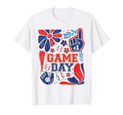 Game Day Baseball Life Softball Life T-Shirt - Custom Art Print Men Women - T-Shirt, Sweatshirt, Hoodie