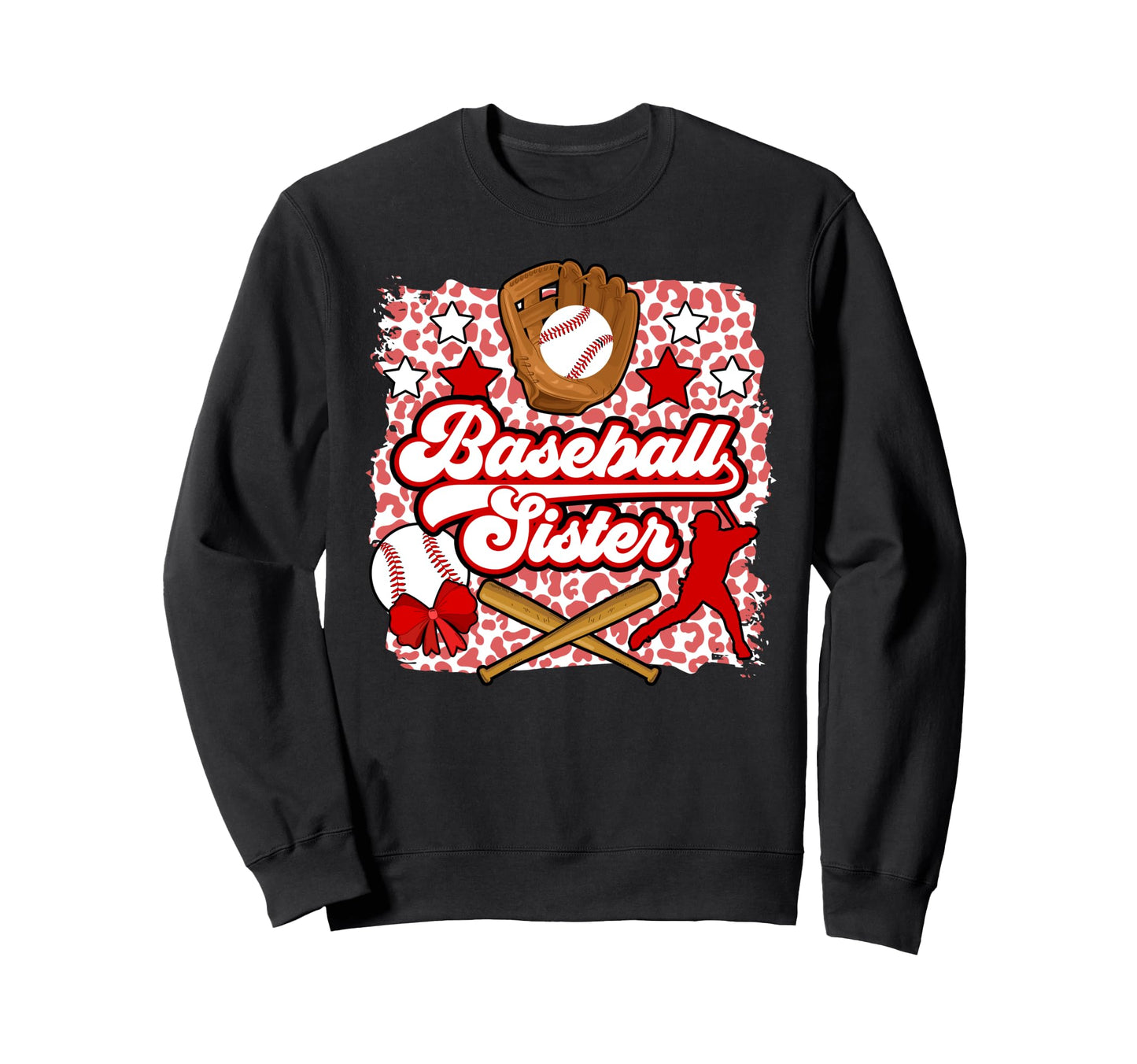 Baseball Sister Baseball Player Sweatshirt - Custom Art Print Unisex - T-Shirt, Sweatshirt, Hoodie