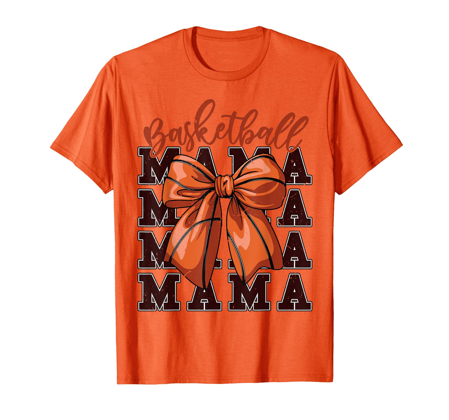 Basketball Mama Coquette Bow Game Day T-Shirt - Graphic Print for Adults - T-Shirt, Sweatshirt, Hoodie