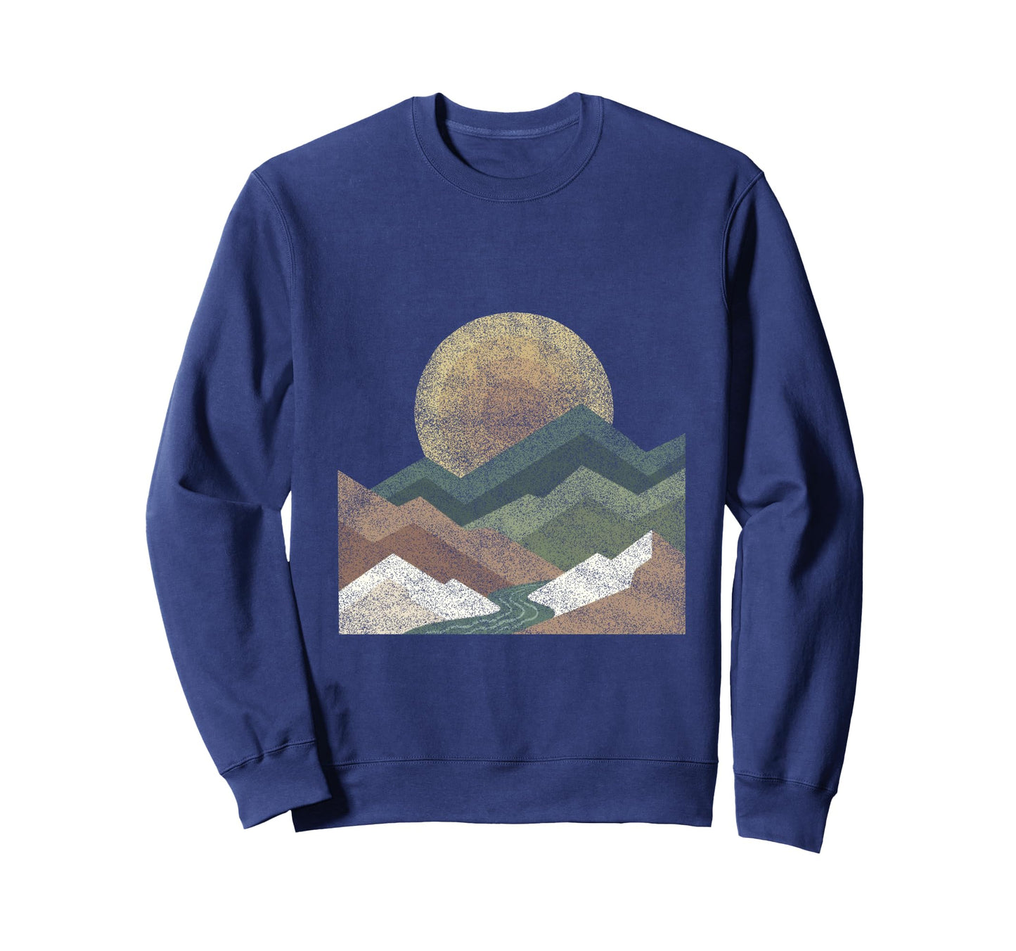 Boho Landscape Mountains Geometric Sweatshirt - Minimalist Print Unisex - T-Shirt, Sweatshirt, Hoodie