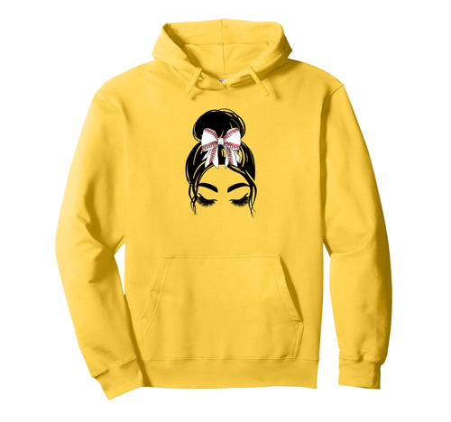 Messy Bun Sports Fan Team Hoodie - Casual Everyday Wear for Adults - T-Shirt, Sweatshirt, Hoodie