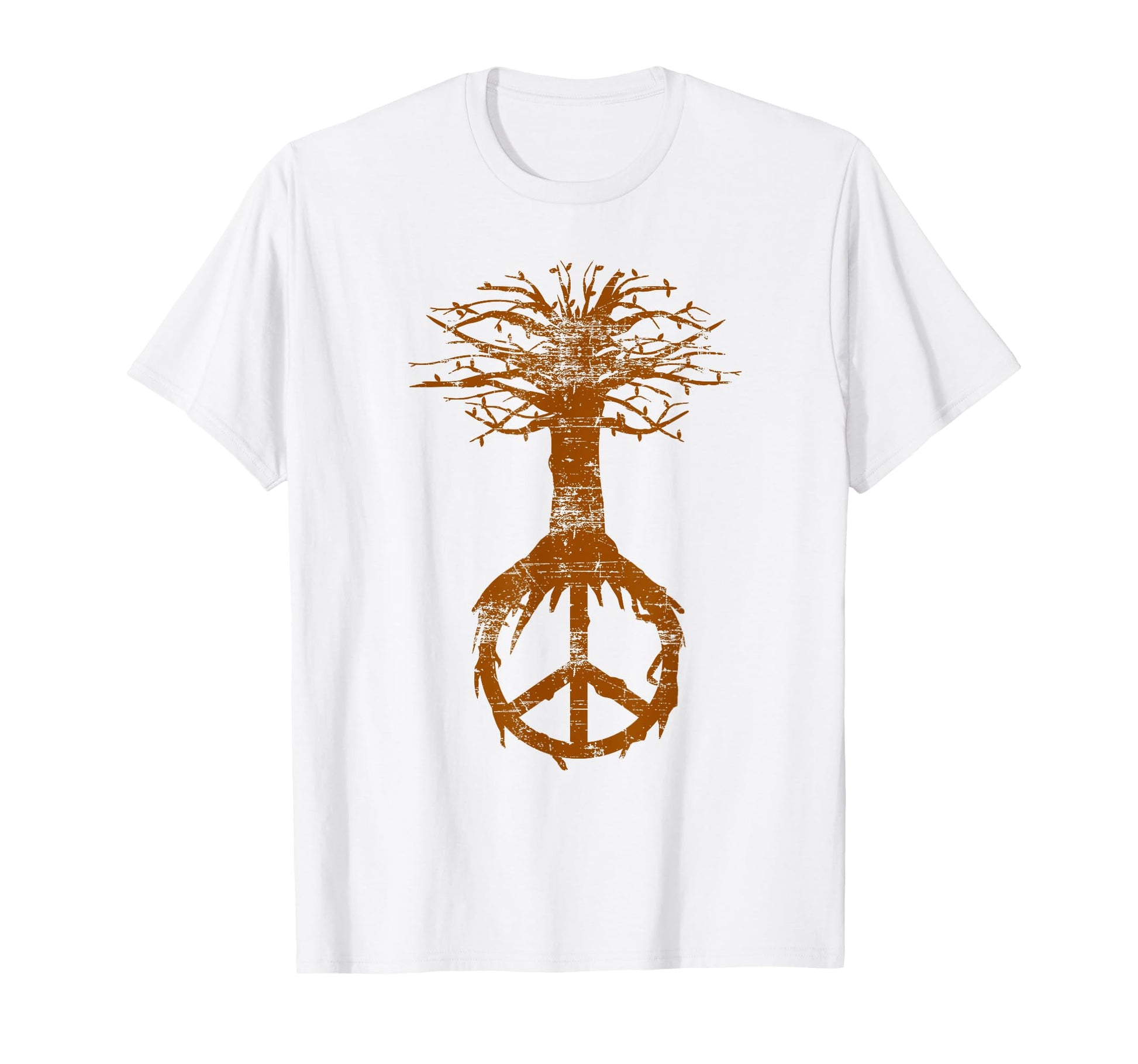Hippie Tree Peace Sign Nature Lovers T-Shirt - Fun Novelty Design Unisex - T-Shirt, Sweatshirt, Hoodie