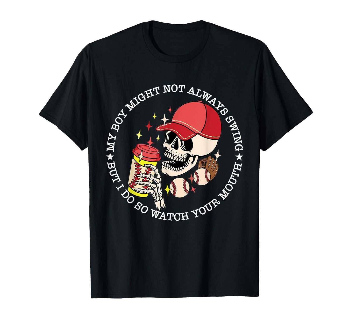 My Might Not Always Swing But I Do Skull T-Shirt - Minimalist Print Unisex - T-Shirt, Sweatshirt, Hoodie