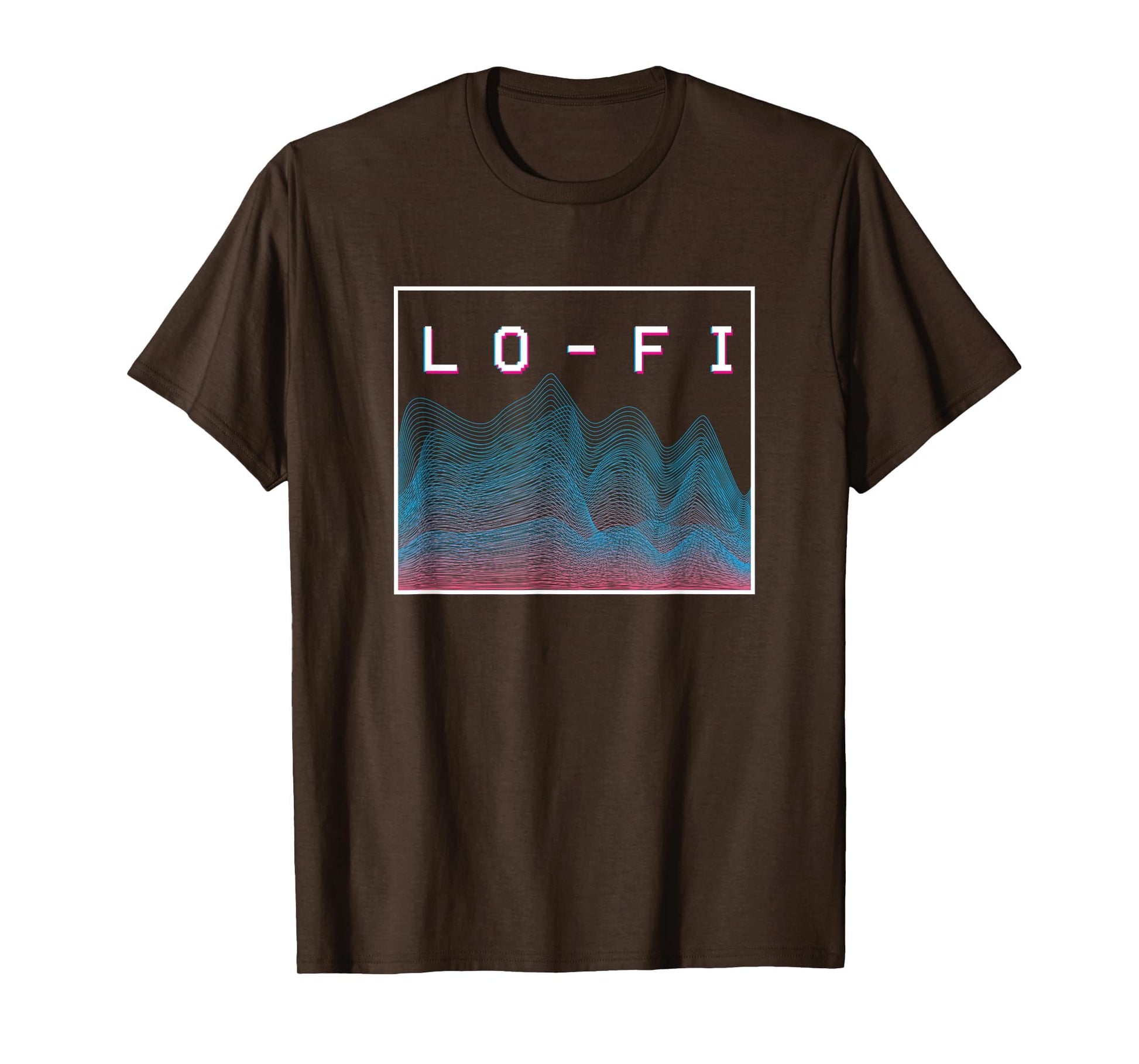 Lo Fi Hip Hop Soundwave Vaporwave T-Shirt - Fun Novelty Design for Adults - T-Shirt, Sweatshirt, Hoodie