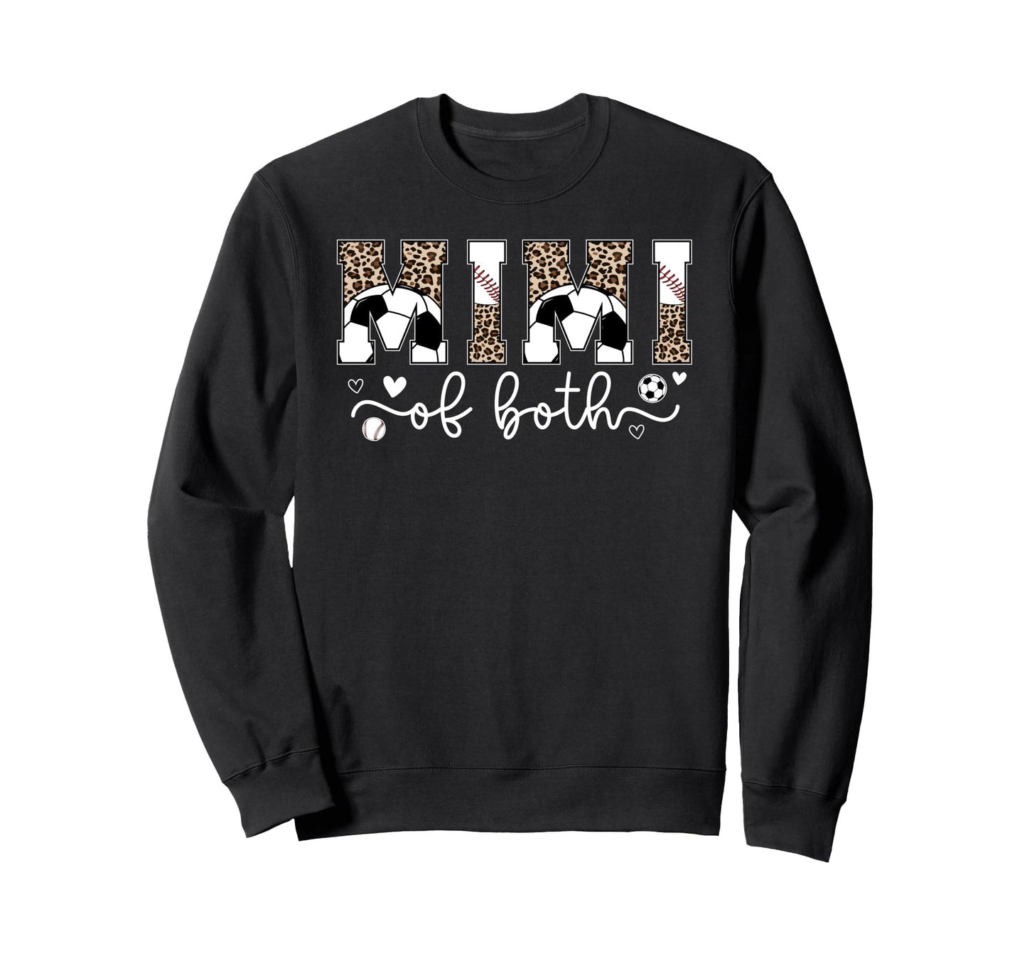 Mimi Both Leopard Baseball Soccer Sweatshirt - Unique Graphic Men Women - T-Shirt, Sweatshirt, Hoodie