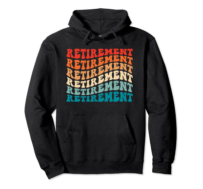 Groovy Retirement Retire 70S Funny Boho Hoodie - Graphic Print for Adults - T-Shirt, Sweatshirt, Hoodie