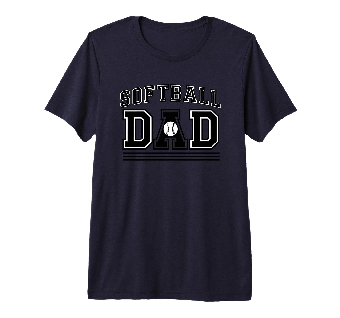 Softball Dad Baseball Enthusiast T-Shirt - Fun Novelty Design for Adults - T-Shirt, Sweatshirt, Hoodie