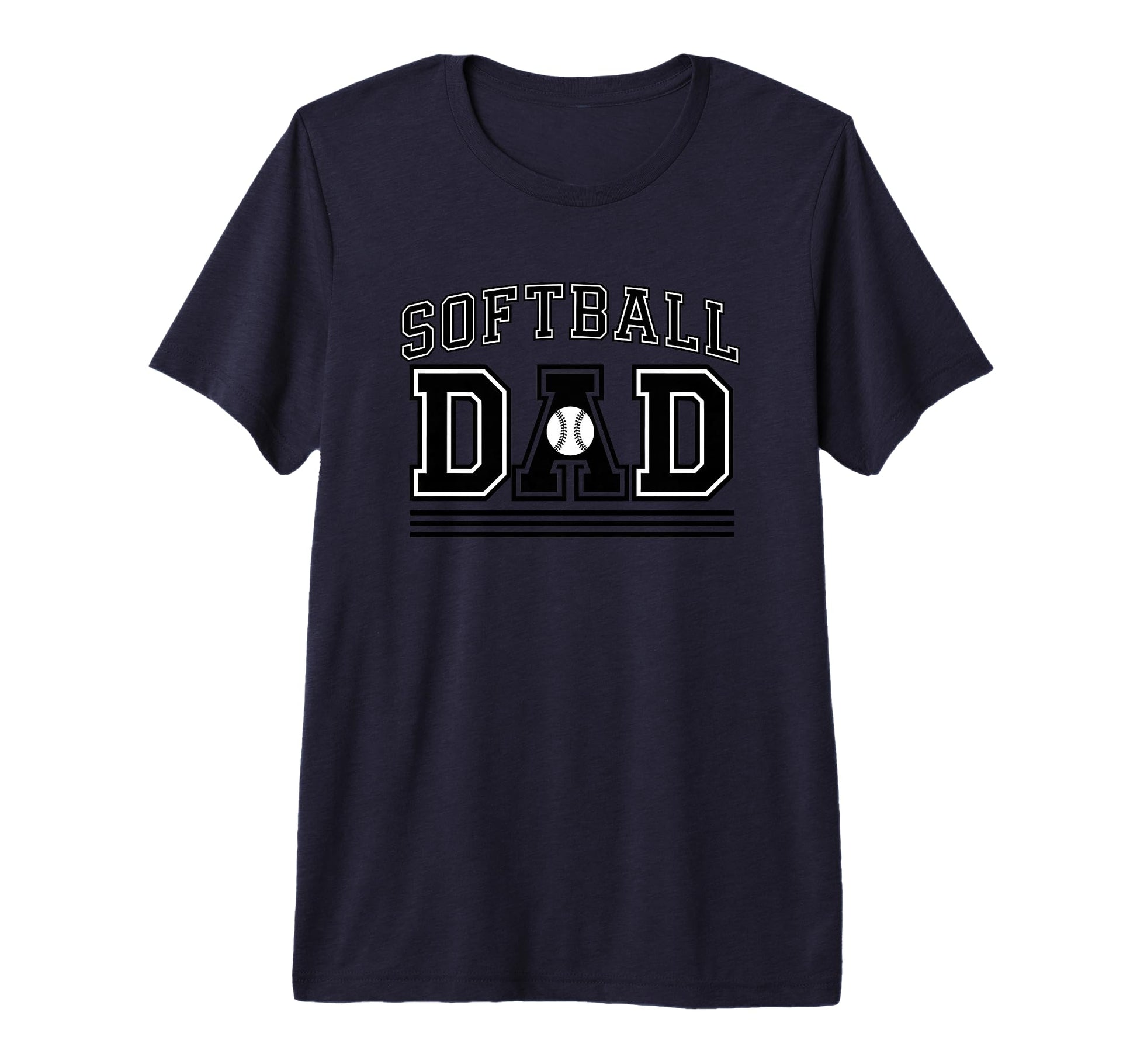 Softball Dad Baseball Enthusiast T-Shirt - Fun Novelty Design for Adults - T-Shirt, Sweatshirt, Hoodie