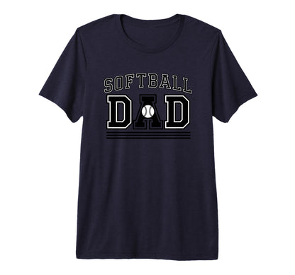 Softball Dad Baseball Enthusiast T-Shirt - Fun Novelty Design for Adults - T-Shirt, Sweatshirt, Hoodie