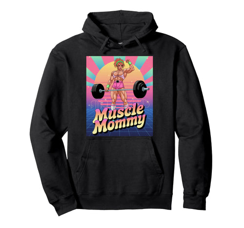 Anime Muscle Mommy Weightlifting Fitness Hoodie - Trendy Graphic Unisex - T-Shirt, Sweatshirt, Hoodie