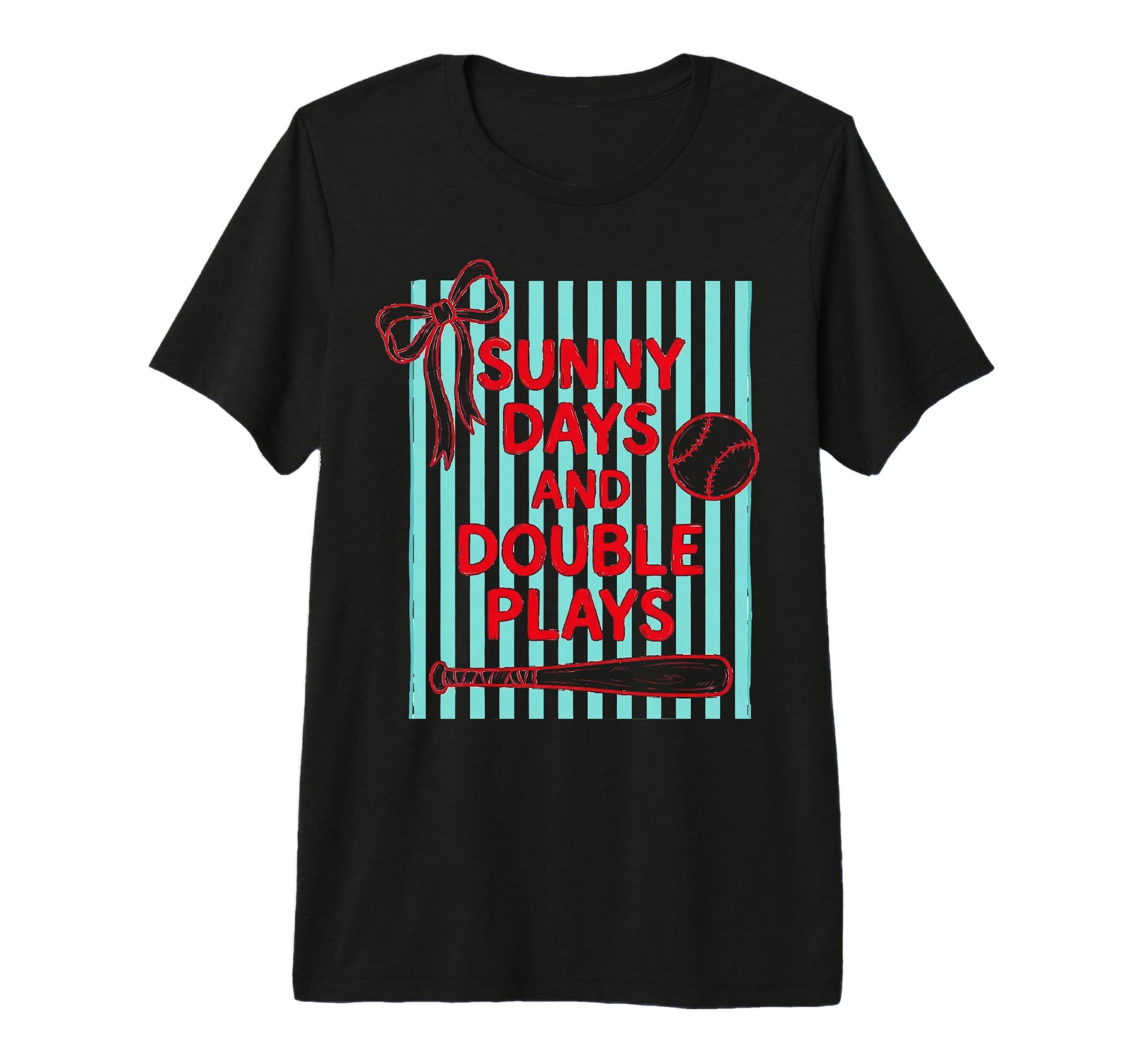 Sunday Days Baseball Mom Preppy Womens Tri T-Shirt - Trendy Graphic Unisex - T-Shirt, Sweatshirt, Hoodie
