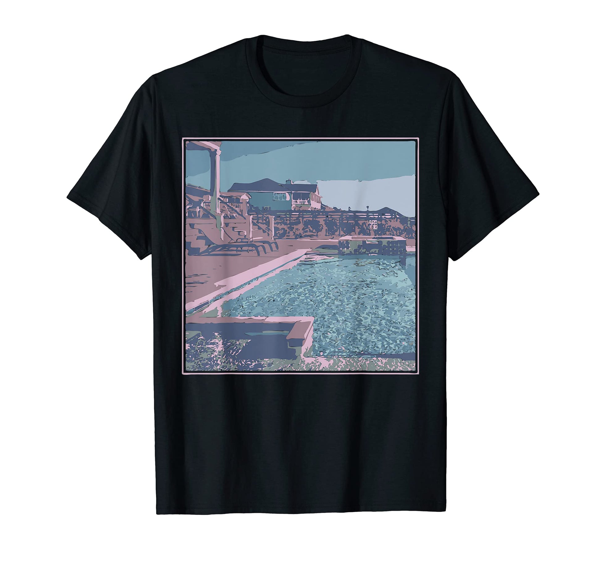 Vaporwave Aesthetics Funny Swimming T-Shirt - Novelty Apparel Unisex - T-Shirt, Sweatshirt, Hoodie