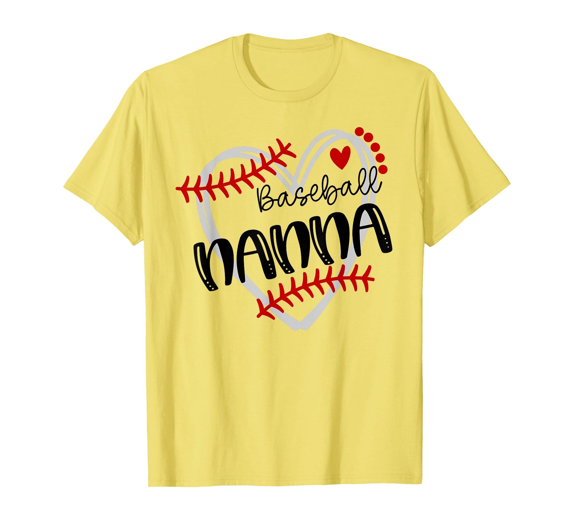 Personalized Baseball Heart Nanna T-Shirt - Trendy Graphic for Adults - T-Shirt, Sweatshirt, Hoodie