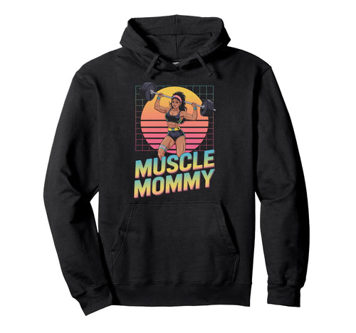 Anime Muscle Mommy Weightlifting Hoodie - Casual Everyday Wear Unisex - T-Shirt, Sweatshirt, Hoodie