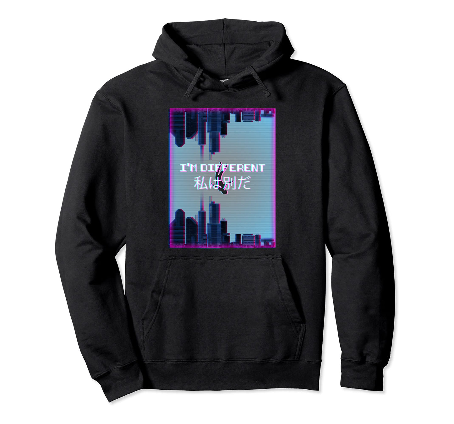 Im Different Aesthetic Vaporwave 90S Hoodie - Minimalist Print Unisex - T-Shirt, Sweatshirt, Hoodie