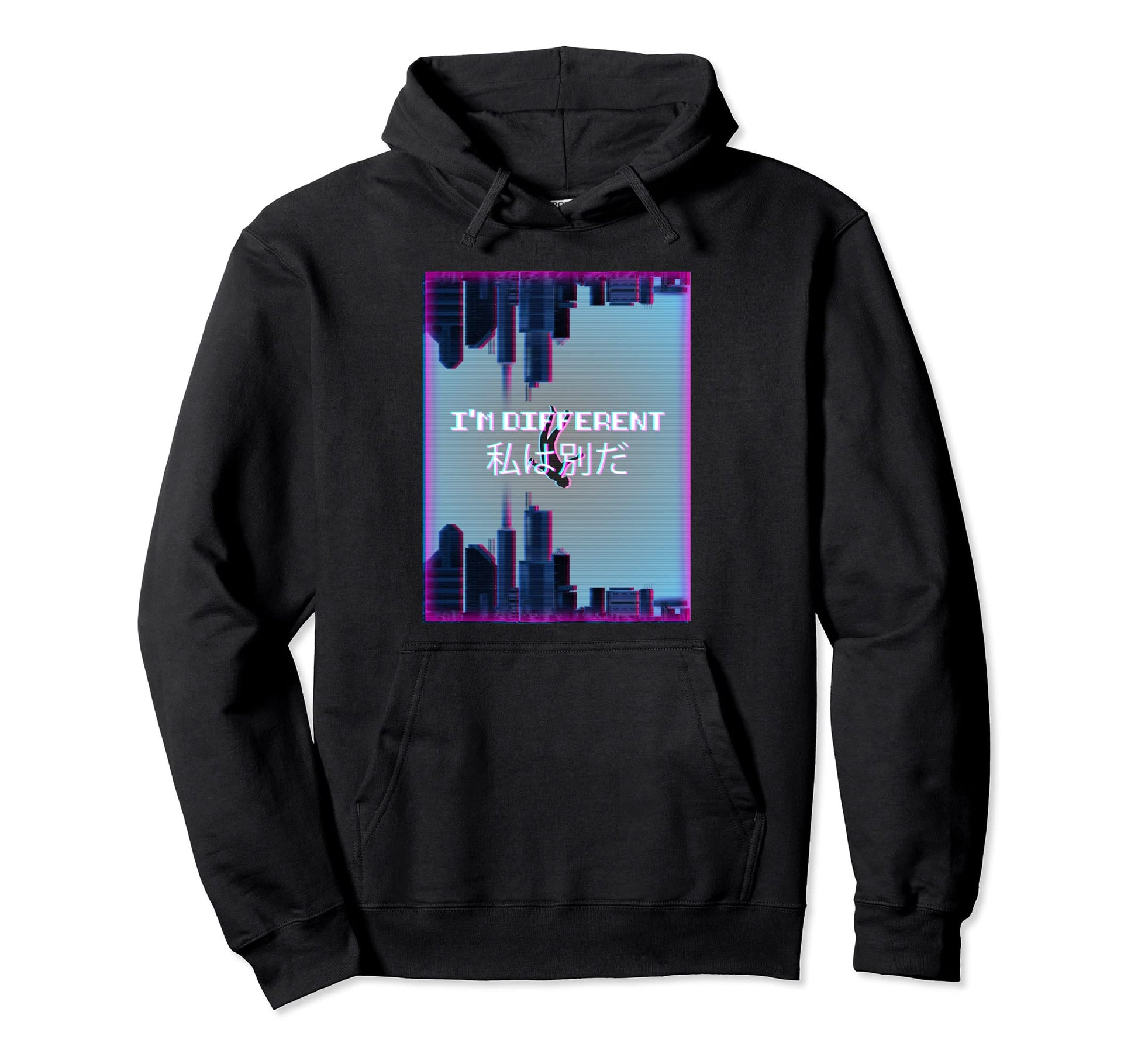 Im Different Aesthetic Vaporwave 90S Hoodie - Minimalist Print Unisex - T-Shirt, Sweatshirt, Hoodie