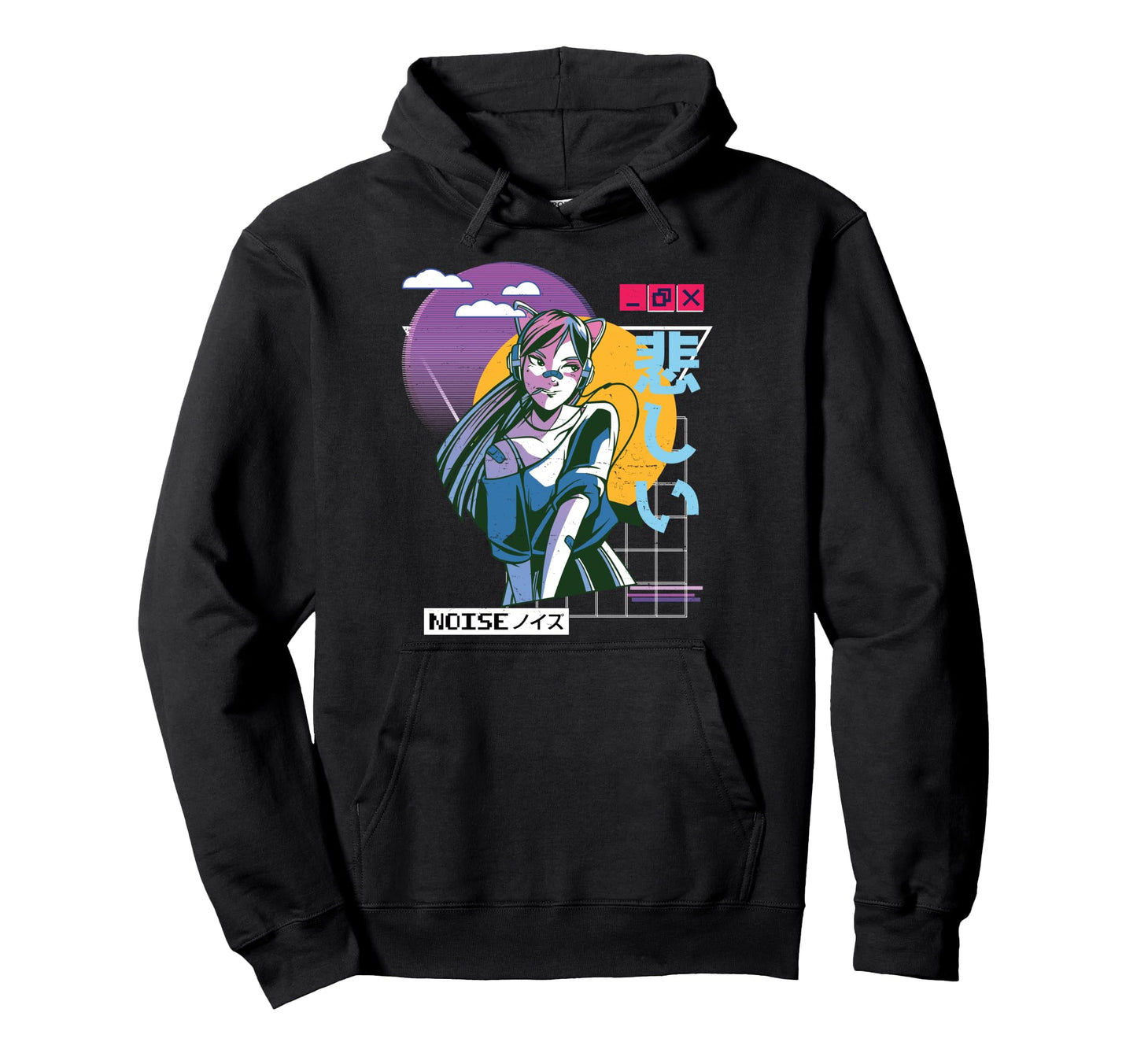 Vaporwave Kawaii Aesthetic Japanese Hoodie - Aesthetic Graphic Men Women - T-Shirt, Sweatshirt, Hoodie