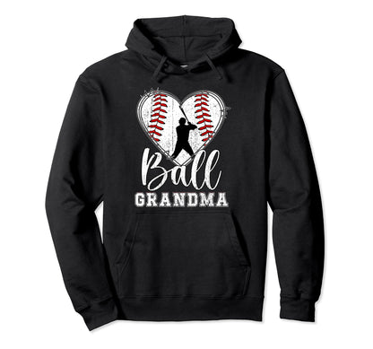 Ball Grandma Baseball Grandma Baseball Hoodie - Unique Graphic Men Women - T-Shirt, Sweatshirt, Hoodie