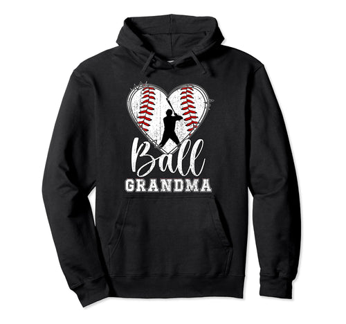 Ball Grandma Baseball Grandma Baseball Hoodie - Unique Graphic Men Women - T-Shirt, Sweatshirt, Hoodie