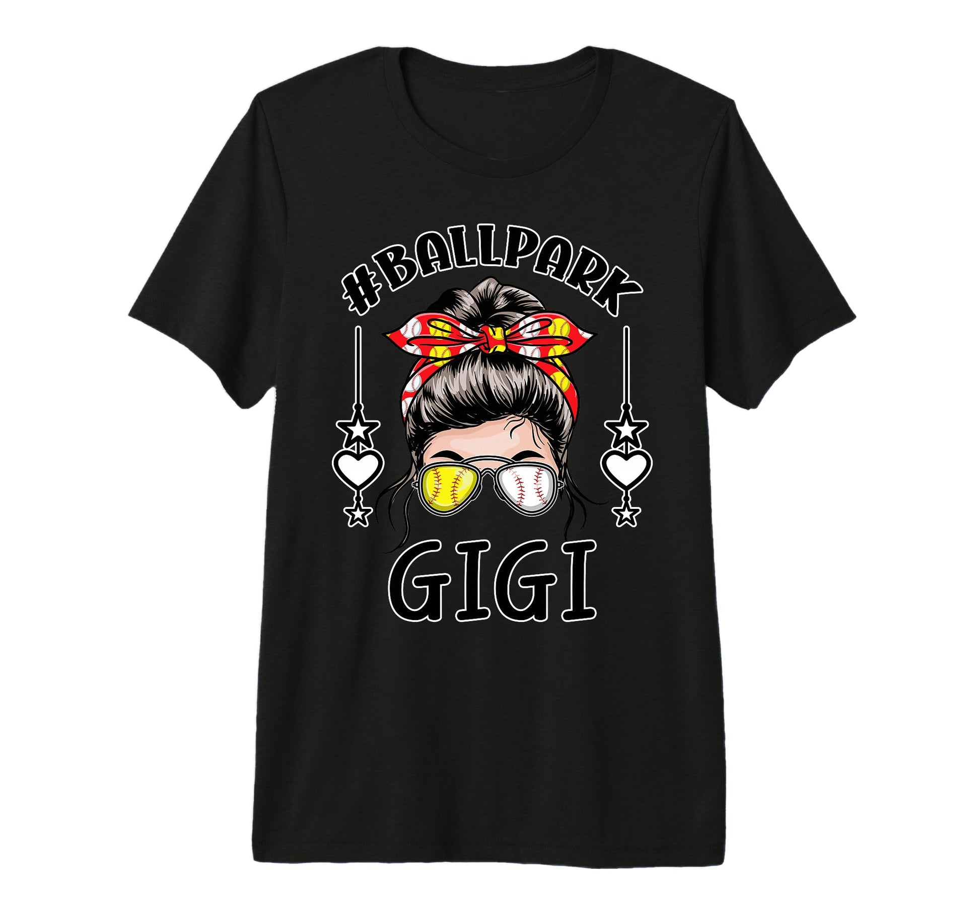 Baseball Grandma Ballpark Gigi T-Shirt - Minimalist Print for Adults - T-Shirt, Sweatshirt, Hoodie