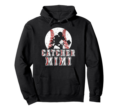 Baseball Catcher Mimi Baseball Catcher Hoodie - Graphic Print Men Women - T-Shirt, Sweatshirt, Hoodie
