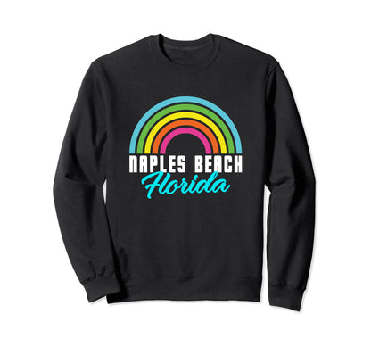 Naples Rainbow Naples 80S Summer Sweatshirt - Trendy Graphic for Adults - T-Shirt, Sweatshirt, Hoodie