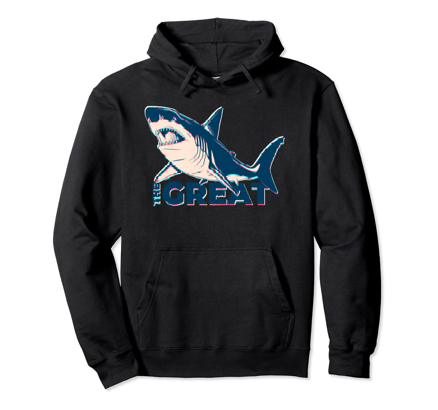 Great White Shark Lover Aesthetic Hoodie - Custom Art Print for Adults - T-Shirt, Sweatshirt, Hoodie