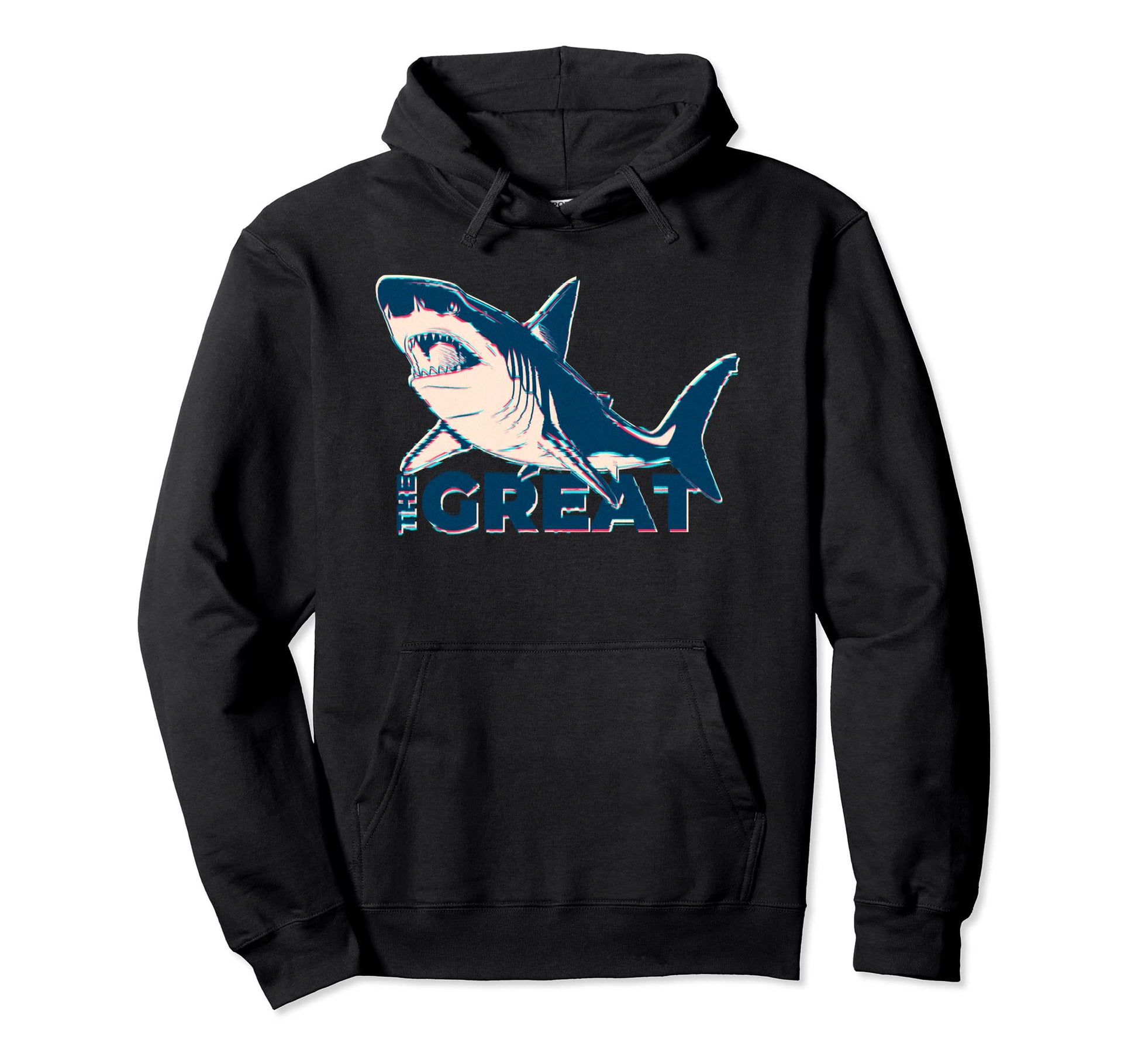 Great White Shark Lover Aesthetic Hoodie - Custom Art Print for Adults - T-Shirt, Sweatshirt, Hoodie