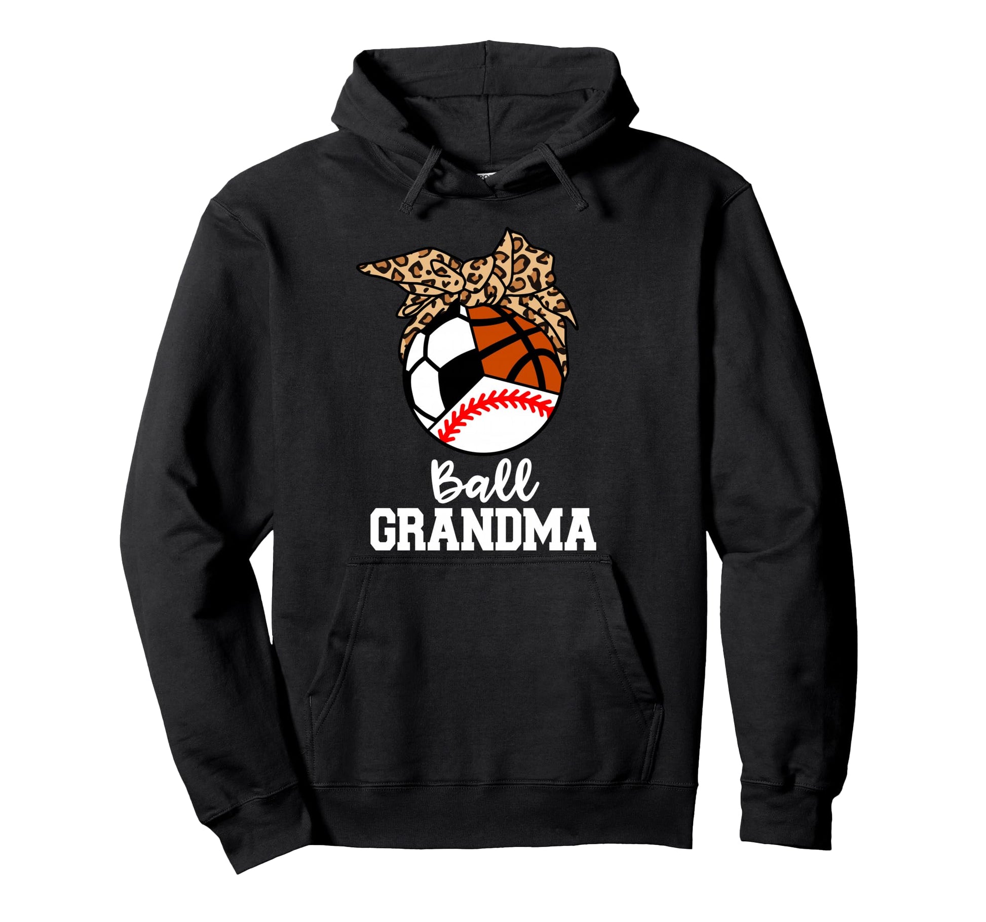 Ball Grandma Baseball Soccer Hoodie - Minimalist Print Men Women - T-Shirt, Sweatshirt, Hoodie