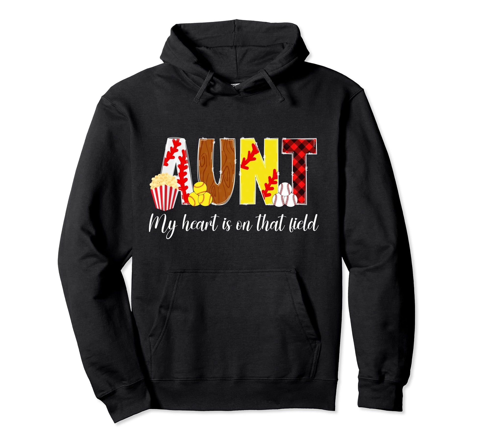 That Field Baseball Softball Aunt Hoodie - Novelty Apparel Men Women - T-Shirt, Sweatshirt, Hoodie