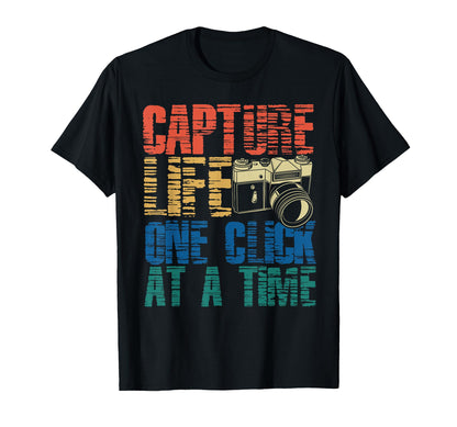 Photo Camera Photographer Flash People T-Shirt - Custom Art Print Unisex - T-Shirt, Sweatshirt, Hoodie