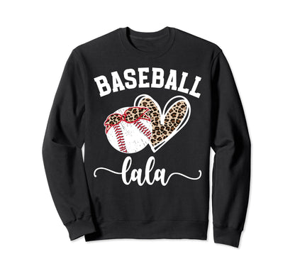 Baseball Lala Grandma Lala Baseball Sweatshirt - Minimalist Print Unisex - T-Shirt, Sweatshirt, Hoodie