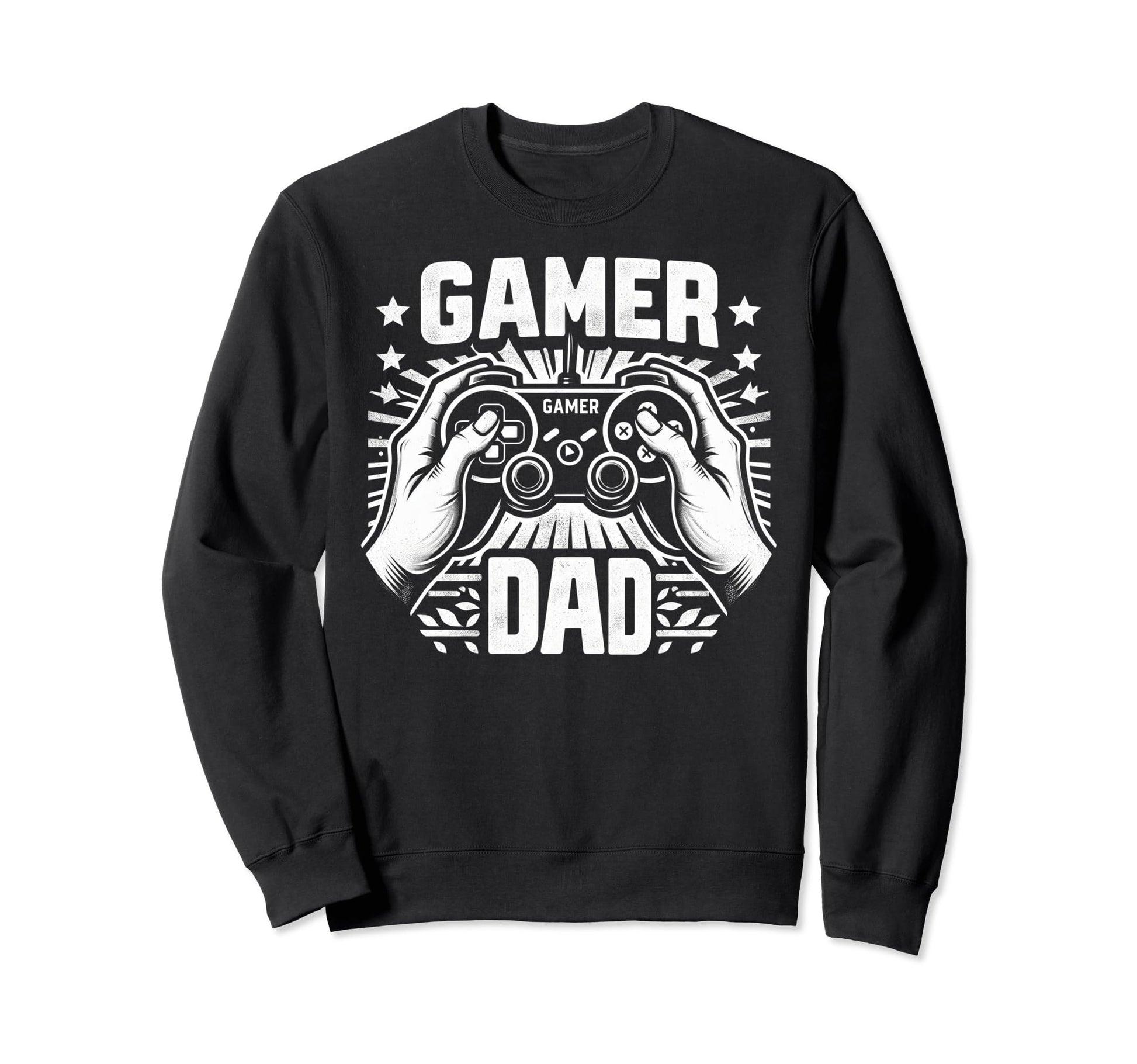 Gamer Dad Game Controller Gaming Sweatshirt - Graphic Print for Adults - T-Shirt, Sweatshirt, Hoodie