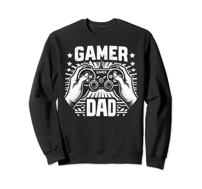 Gamer Dad Game Controller Gaming Sweatshirt - Graphic Print for Adults - T-Shirt, Sweatshirt, Hoodie