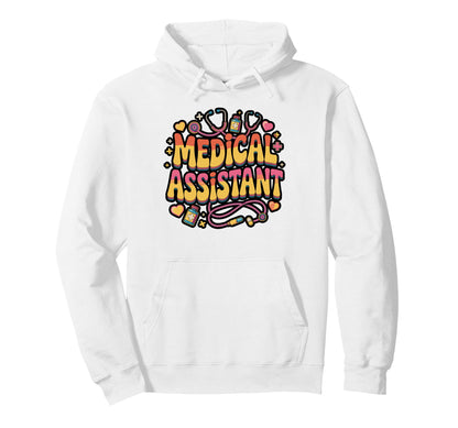 Rainbow Medical Assistant Pride Hoodie - Casual Everyday Wear Unisex - T-Shirt, Sweatshirt, Hoodie