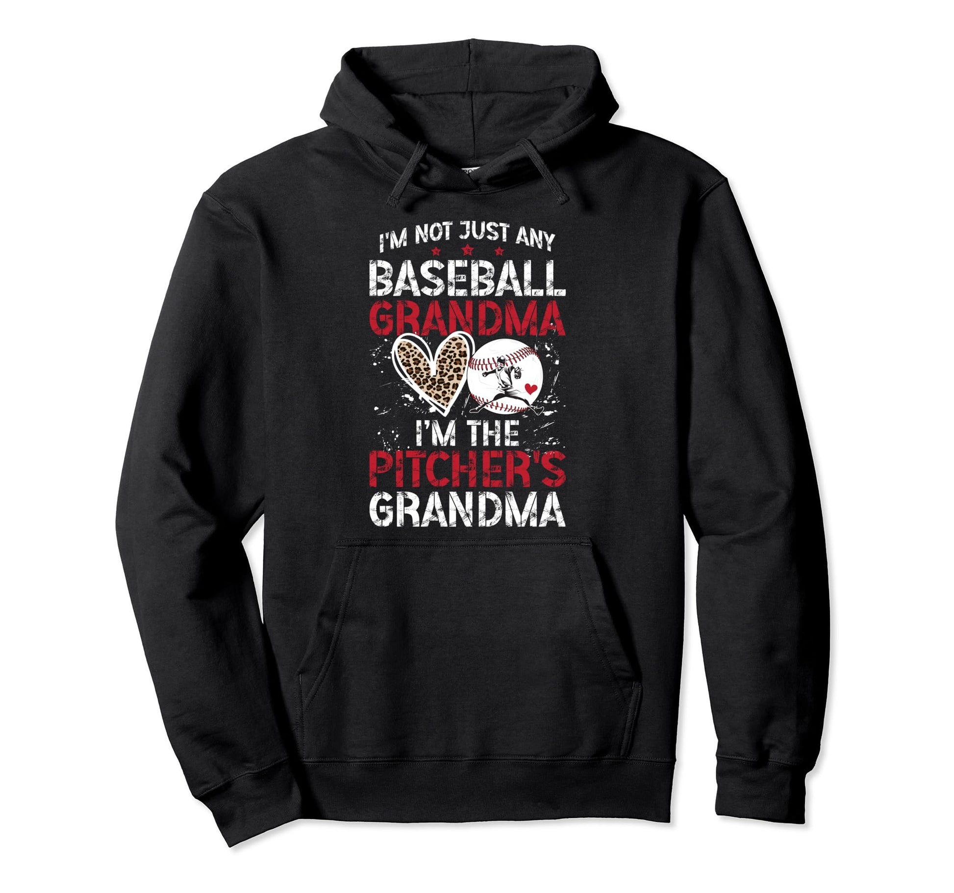 Im Baseball Pitcher Grandma Baseball Hoodie - Novelty Apparel Unisex - T-Shirt, Sweatshirt, Hoodie