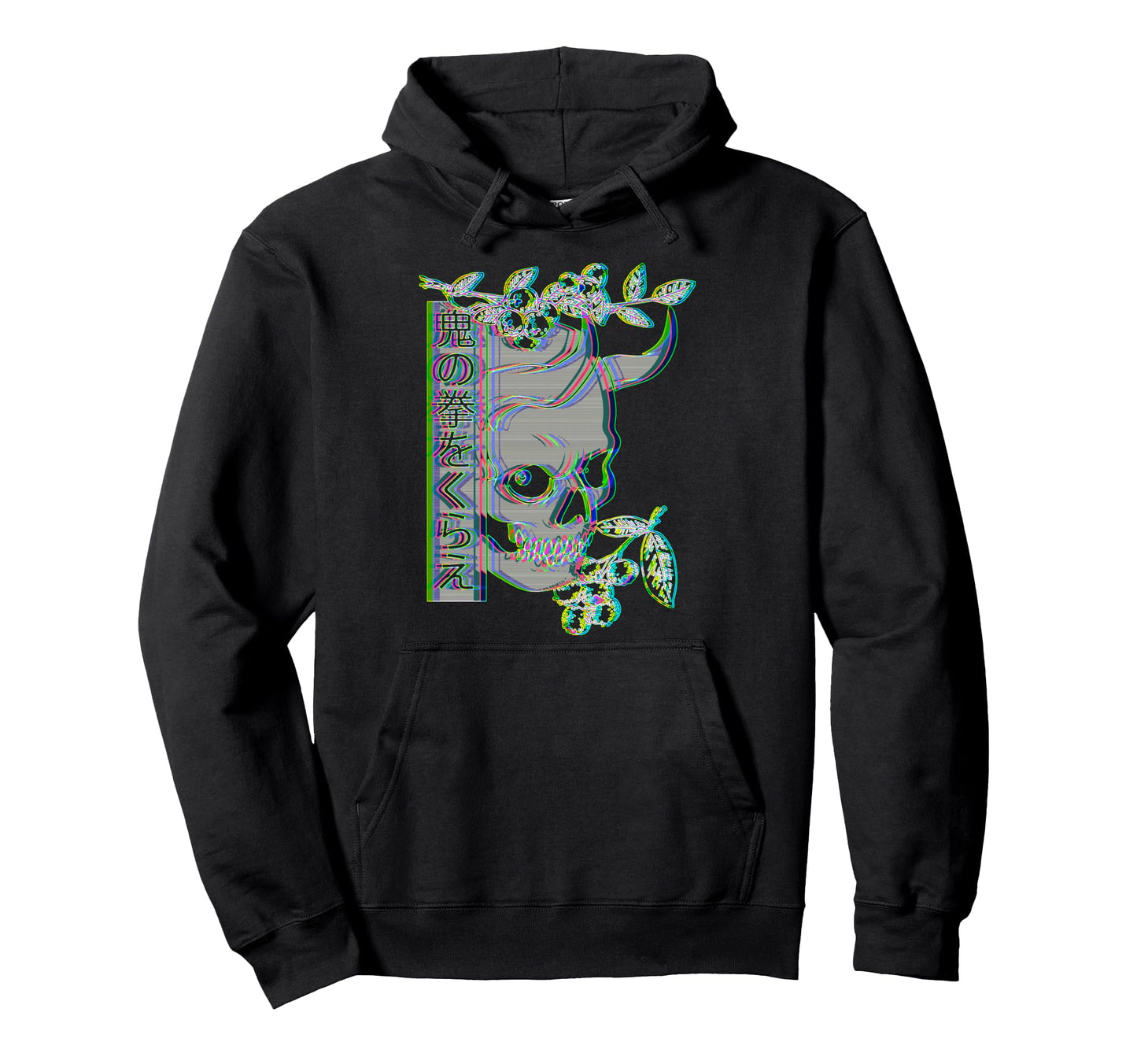 Japanese Demon Art Face Yokai Hoodie - Casual Everyday Wear Men Women - T-Shirt, Sweatshirt, Hoodie