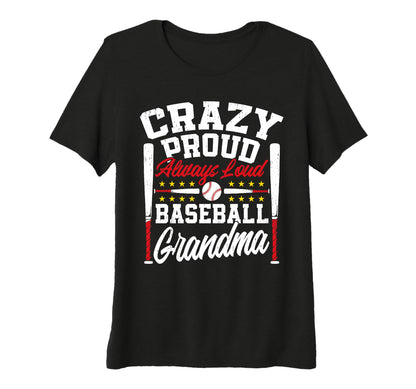 Womens Crazy Proud Always Loud Funny T-Shirt - Minimalist Print Men Women - T-Shirt, Sweatshirt, Hoodie