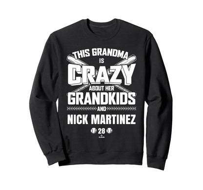 Grandma Crazy Nick Martinez Sweatshirt - Casual Everyday Wear for Adults - T-Shirt, Sweatshirt, Hoodie