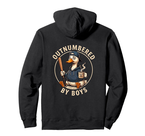Outnumbered Mom Funny Mom Goose Family Hoodie - Graphic Print Unisex - T-Shirt, Sweatshirt, Hoodie