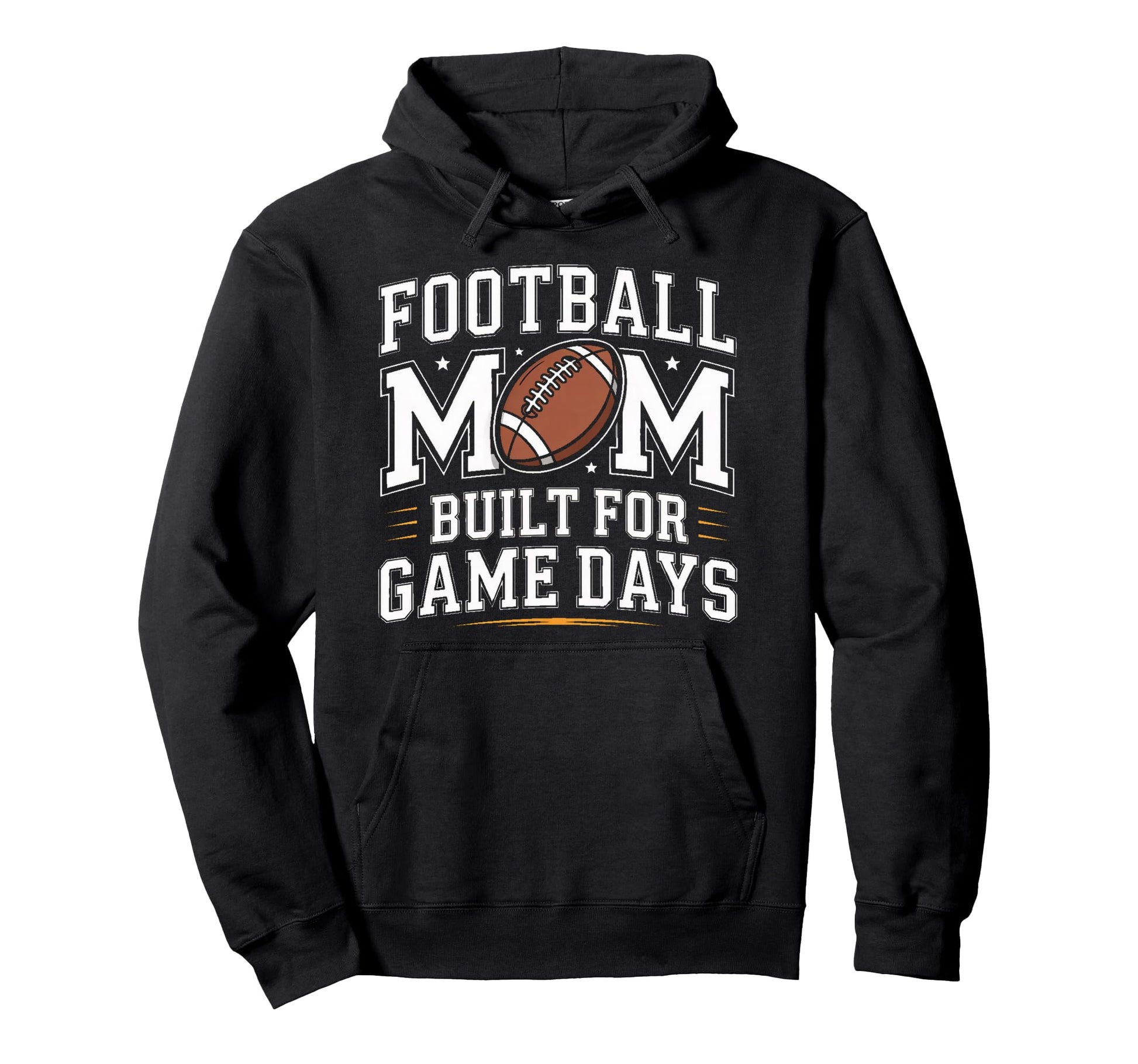 Football Mom Built Game Days Team Hoodie - Minimalist Print for Adults - T-Shirt, Sweatshirt, Hoodie
