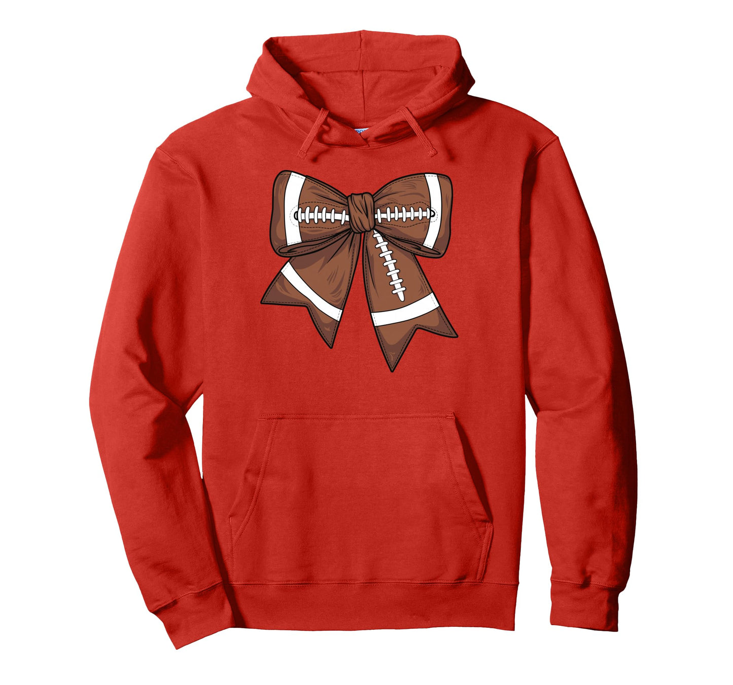 Football Coquette Bow Football Mom Game Day Hoodie - Novelty Apparel Unisex - T-Shirt, Sweatshirt, Hoodie