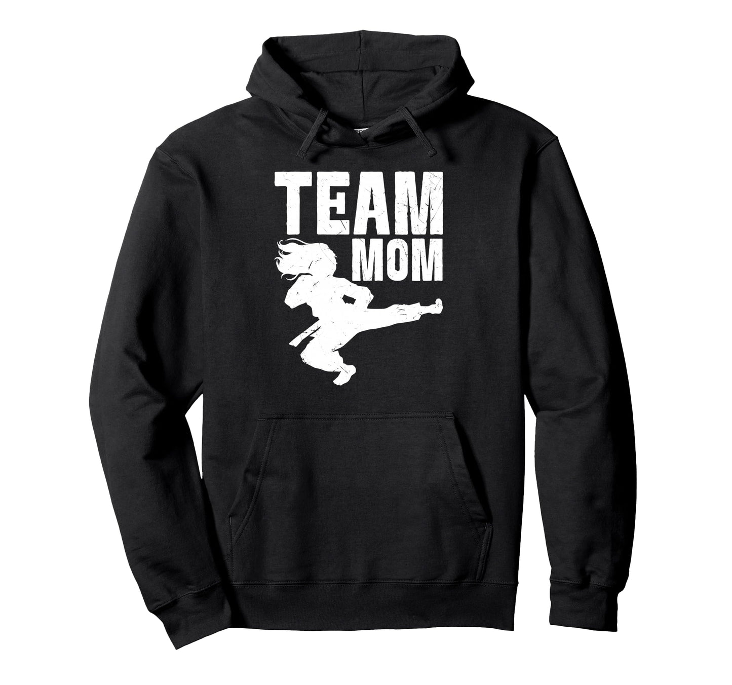 Team Mom Taekwondo Game Day Sports Parent Hoodie - Unique Graphic Unisex - T-Shirt, Sweatshirt, Hoodie