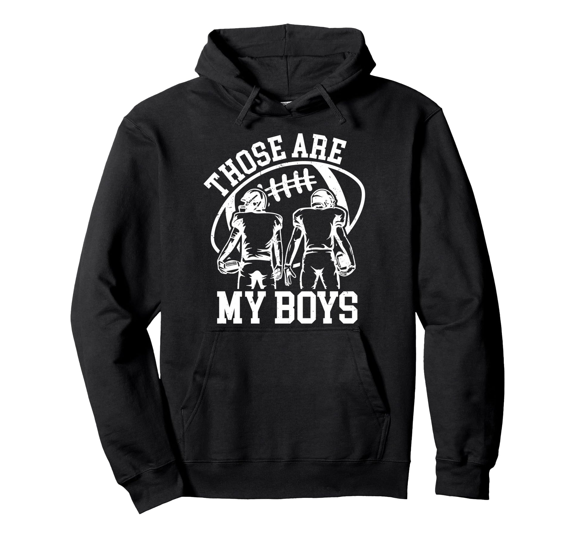 Those Are My Football Mom Mama Game Day Hoodie - Aesthetic Graphic Unisex - T-Shirt, Sweatshirt, Hoodie