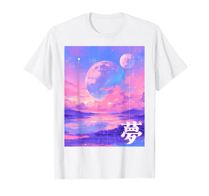 Dream Cloudy Sky Moon Pastel T-Shirt - Streetwear Style for Adults - T-Shirt, Sweatshirt, Hoodie