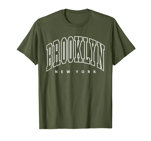 Brooklyn New York Nyc Varsity T-Shirt - Aesthetic Graphic for Adults - T-Shirt, Sweatshirt, Hoodie