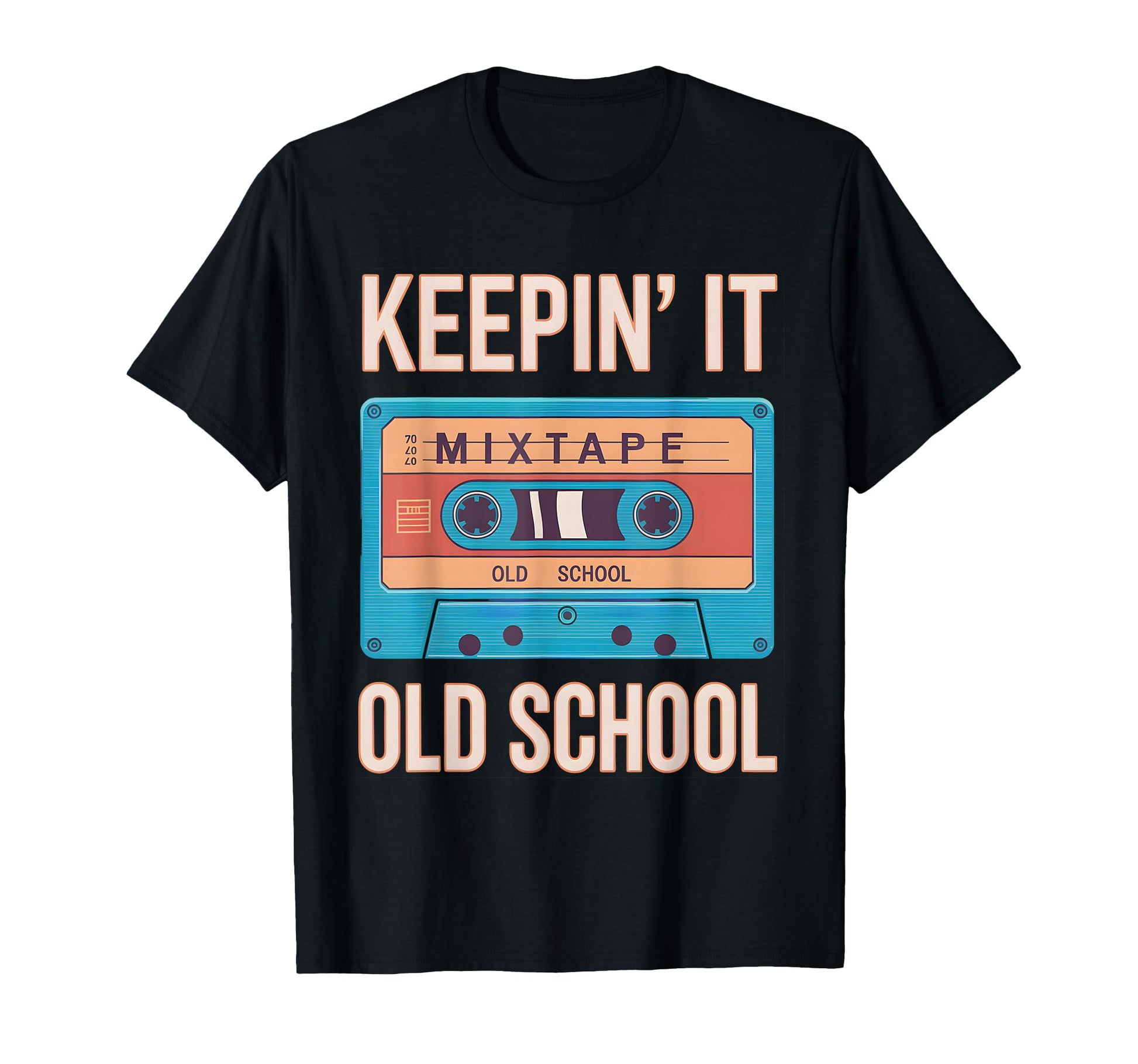 Old School Hip Hop 80S 90S Cassette T-Shirt - Novelty Apparel for Adults - T-Shirt, Sweatshirt, Hoodie